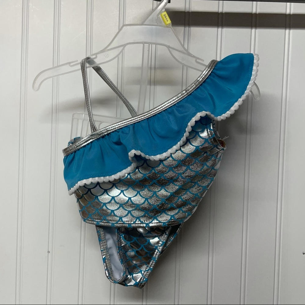 NWT Kidgets 2 Piece Mermaid Bathing Suit Size 24M